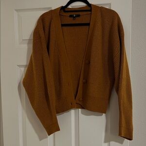 7 For All Mankind Tan Cardigan Sweater